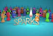 full of sparks