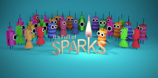 full of sparks