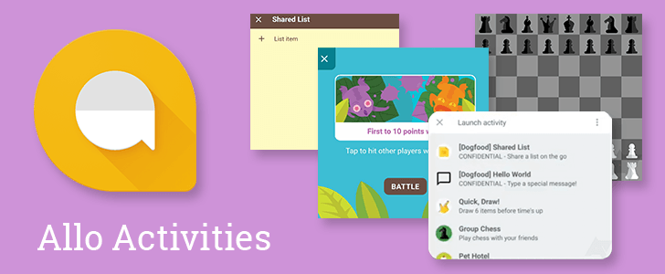 Google Allo Activities