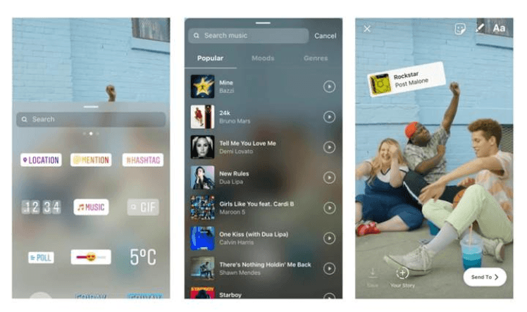 Instagram Hikayeler için Müzik Ekleme