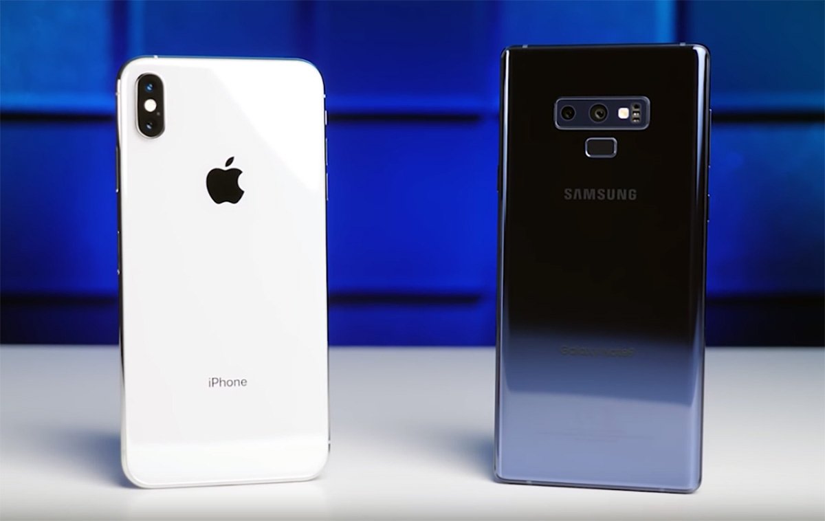 Samsung Note 9 ve iPhone Xs