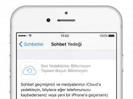 WhatsApp yedekleme